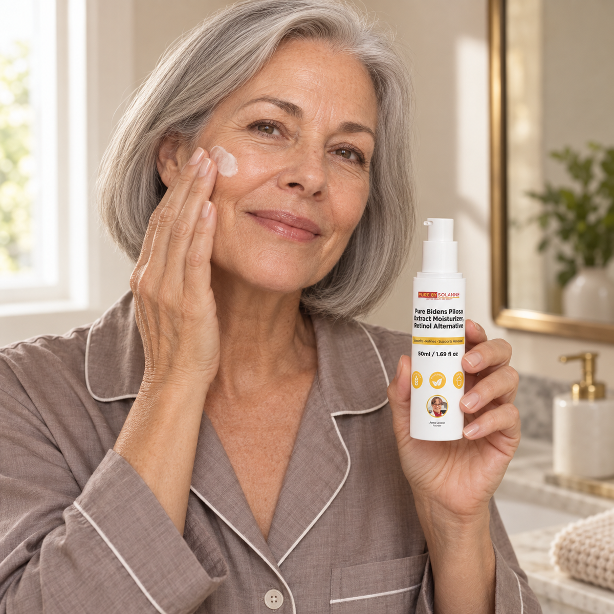 Pure Bidens Pilosa Extract Moisturizer, Retinol Alternative