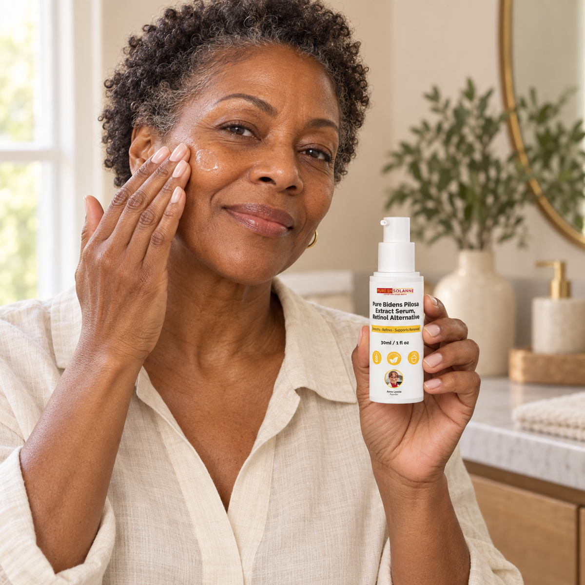 Pure Bidens Pilosa Extract Serum, Retinol Alternative
