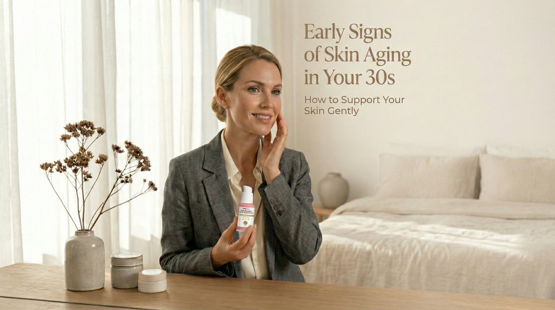 Early Signs of Skin Aging in Your 30s + A Gentle Skincare Routine