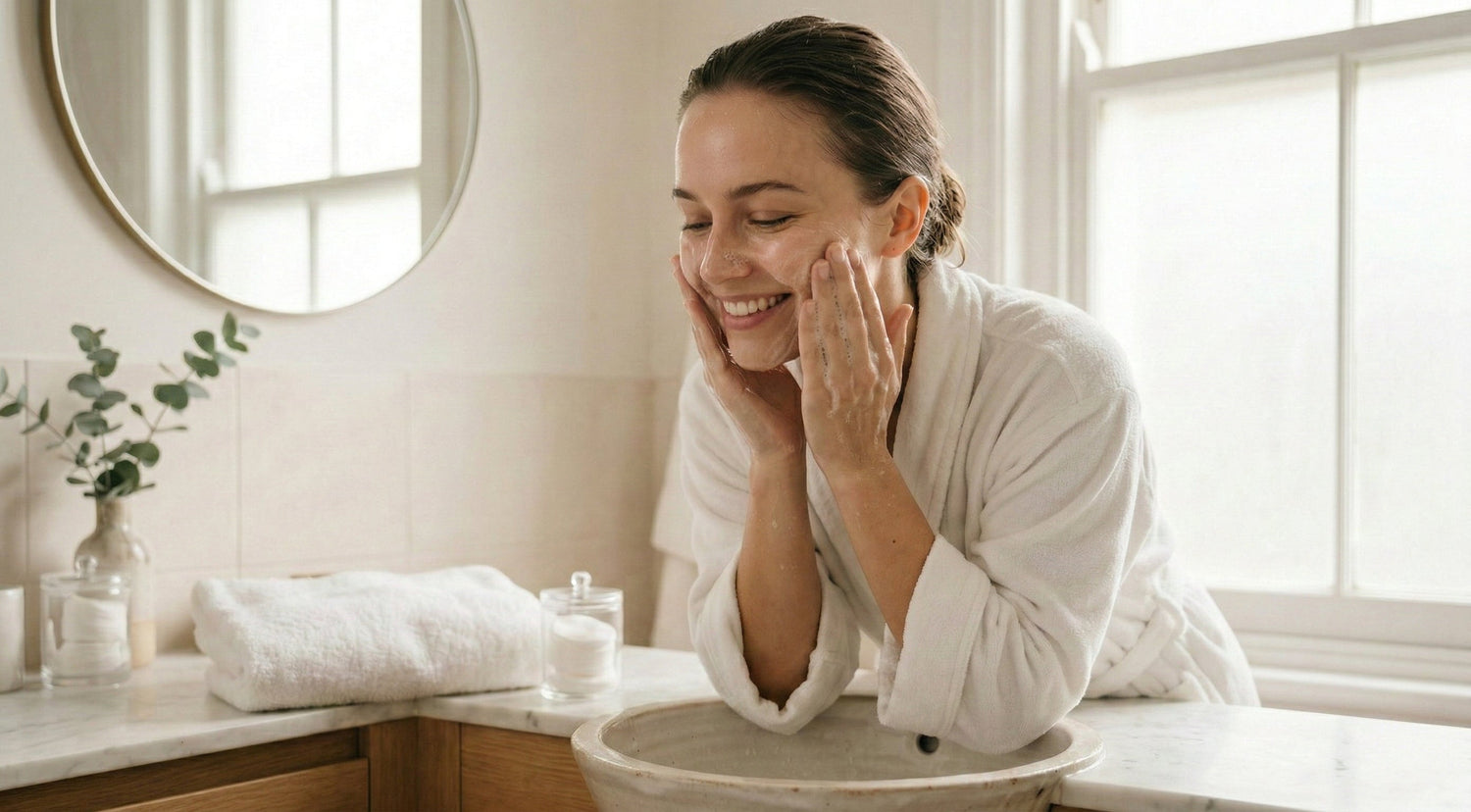 Step 1 Cleanse and Comfort skincare ritual