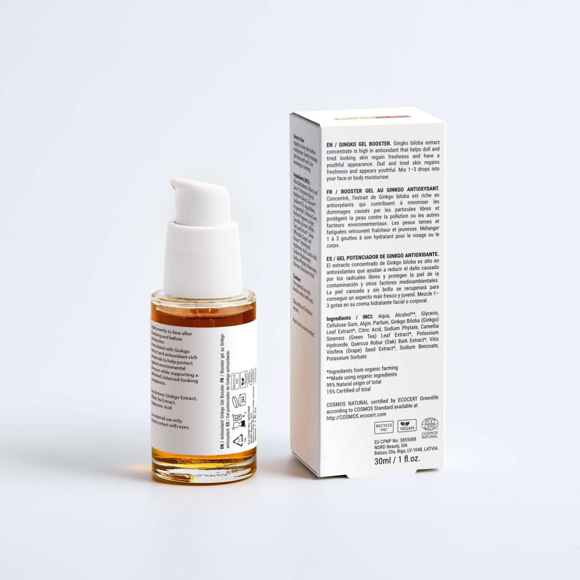 Pure Antioxidant Ginkgo Gel Booster