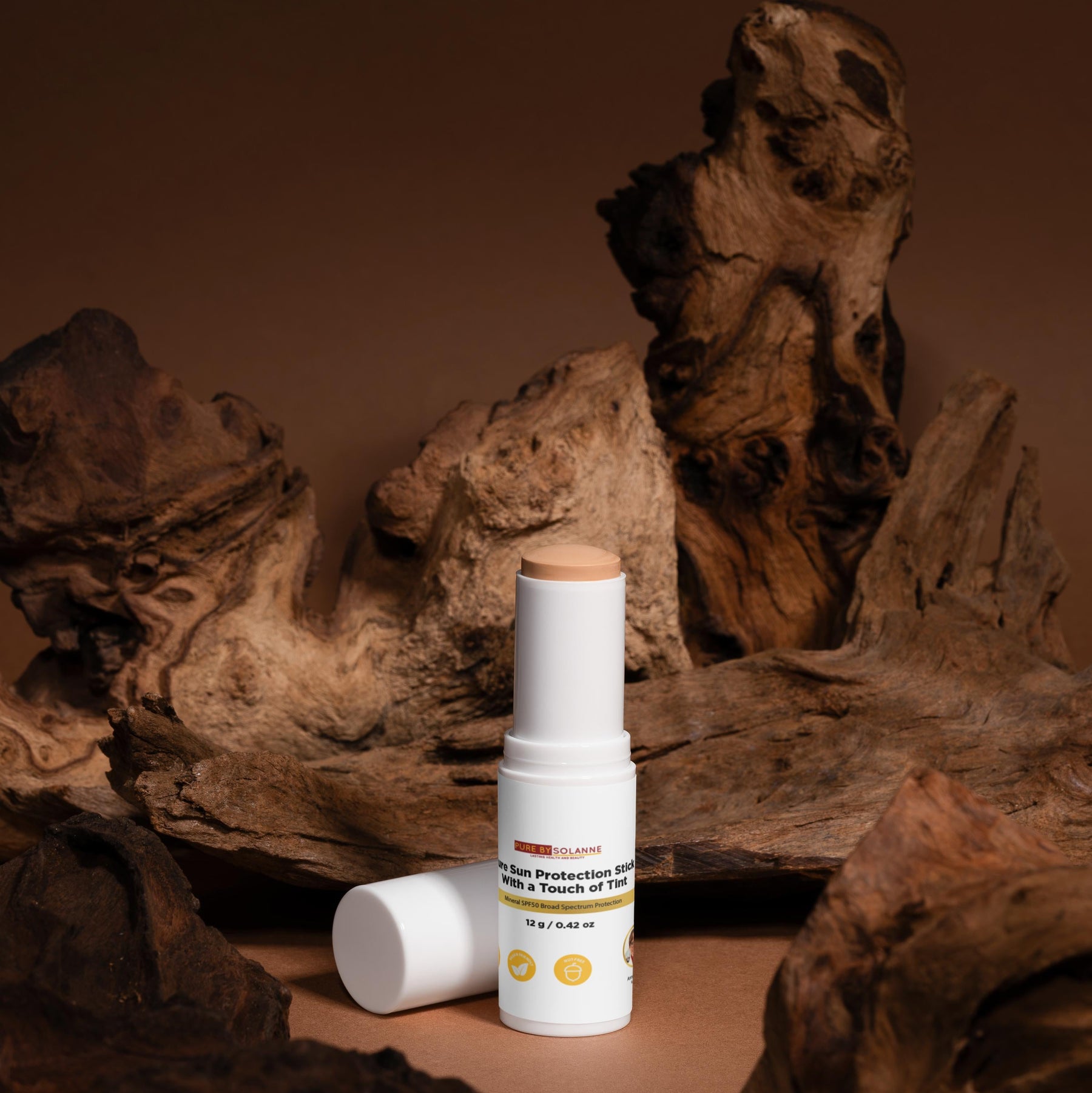 Tinted SPF stick texture
