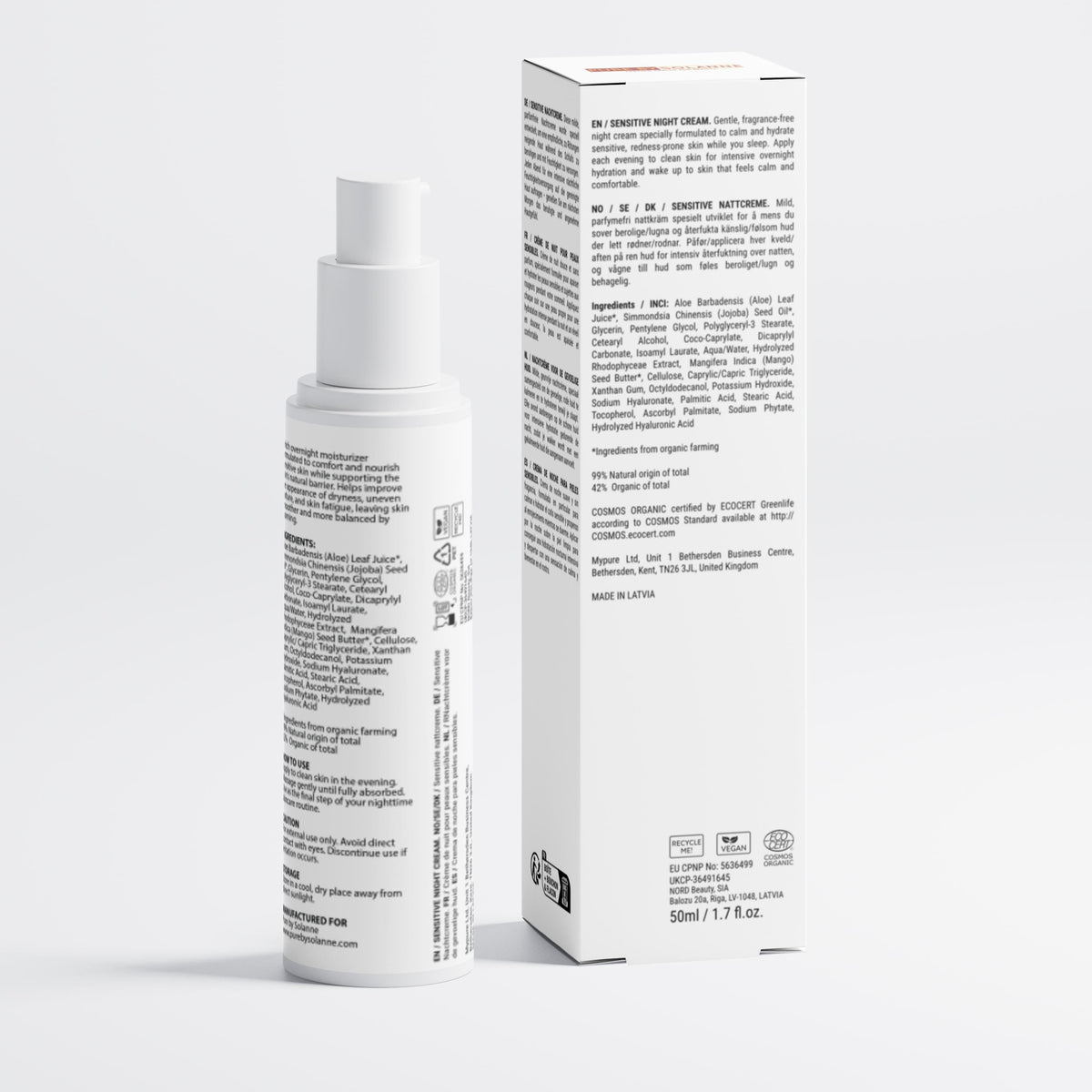 Pure Night Cream for Sensitive skin
