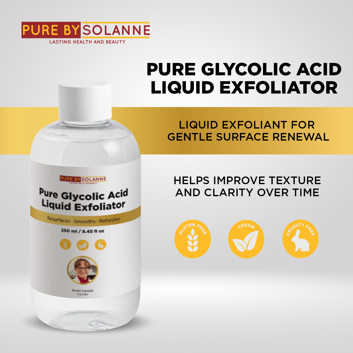 Pure Glycolic Acid Liquid Exfoliator