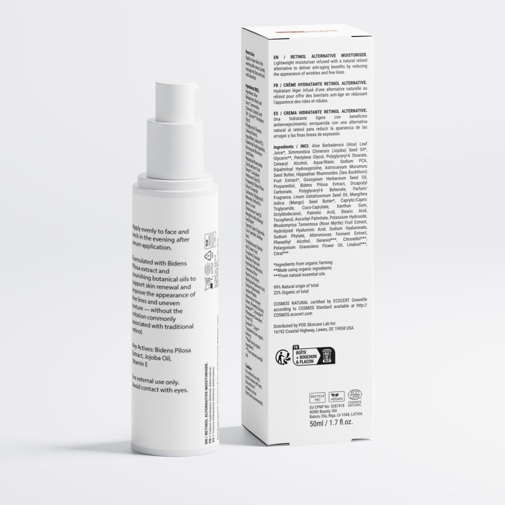 Pure Bidens Pilosa Extract Moisturizer, Retinol Alternative