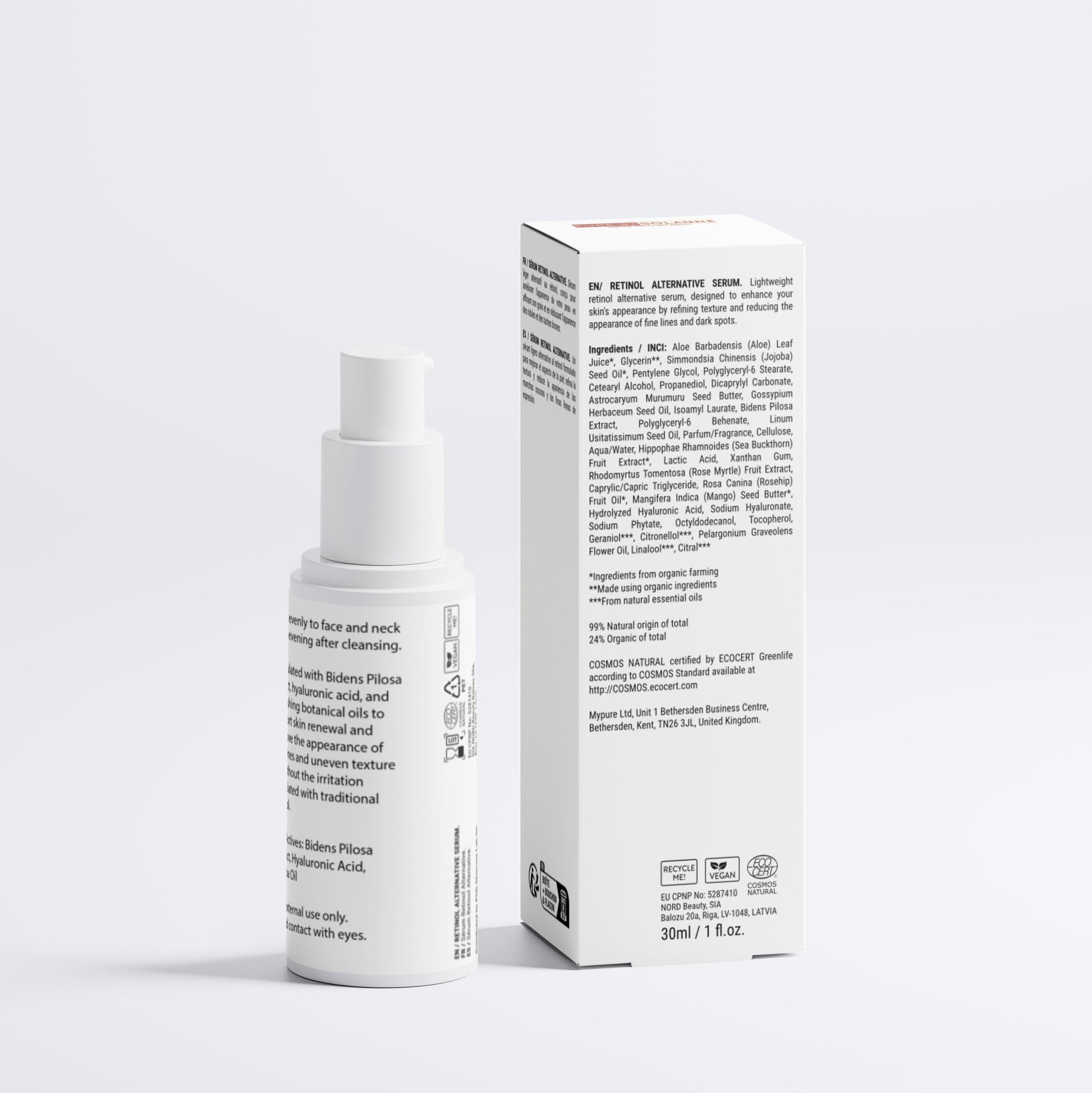 Pure Bidens Pilosa Extract Serum, Retinol Altenative