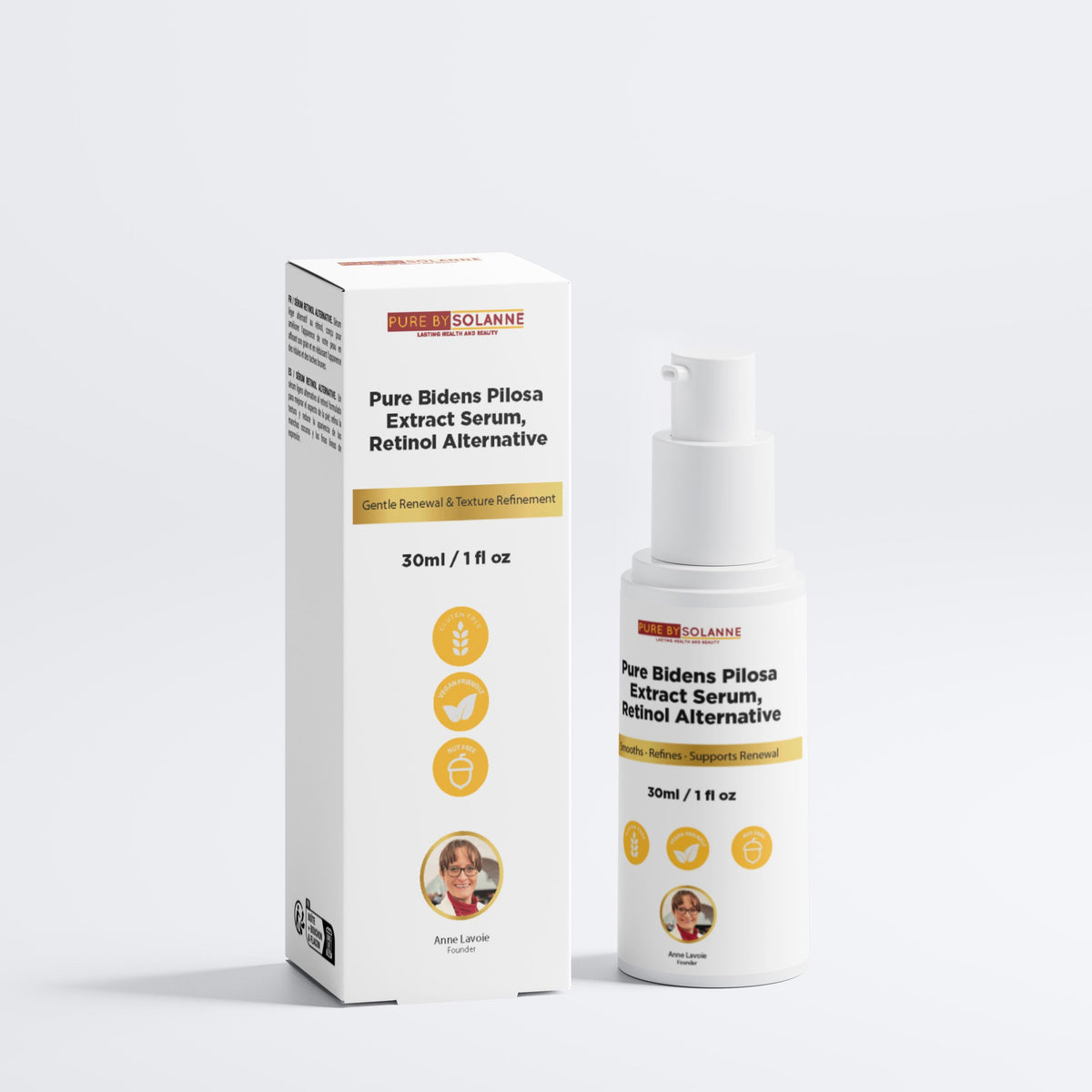 Pure Bidens Pilosa Extract Serum, Retinol Alternative